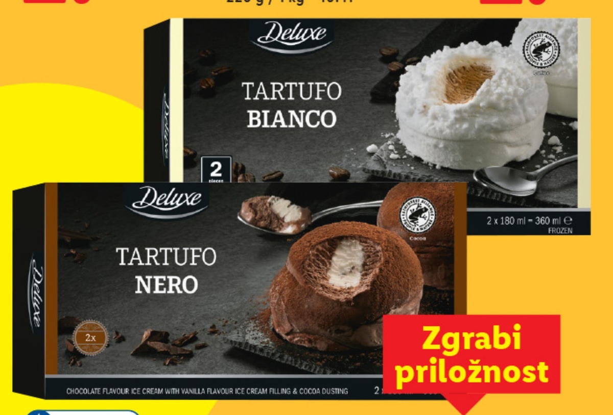 Deluxe Sladoledni desert 360 ml - Akcija v trgovini Lidl