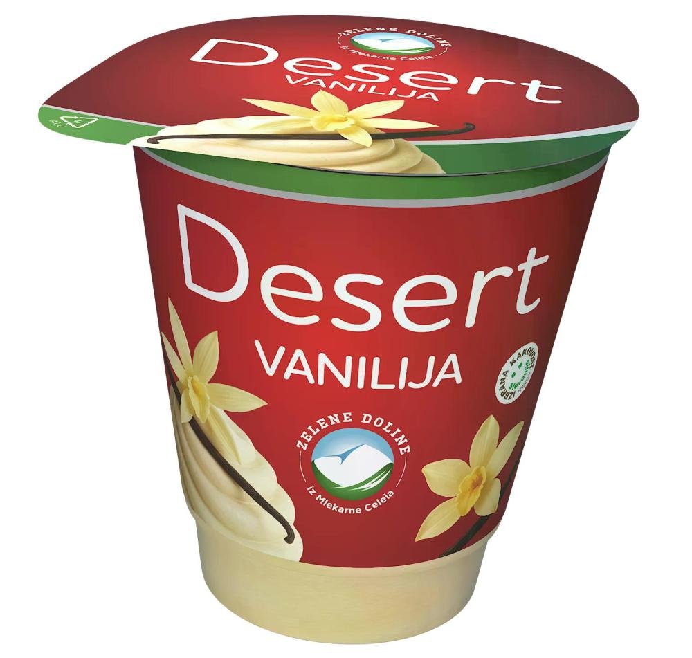 Desert Vanilija s podloženim sadjem 150 g - Akcija v trgovini E.Leclerc