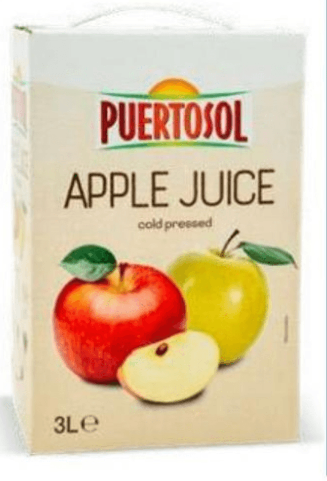 Jabolčni sok 3 l Puertosol - Akcija v trgovini Eurospin