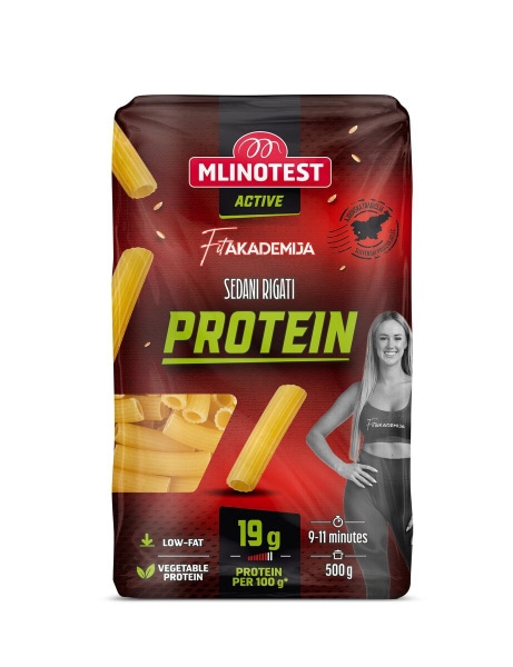 Peresniki sedani rigati Protein 500 g MLINOTEST - Akcija v trgovini Mercator