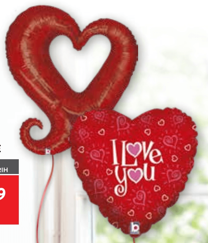 Balon iz folije - Akcija v trgovini Spar