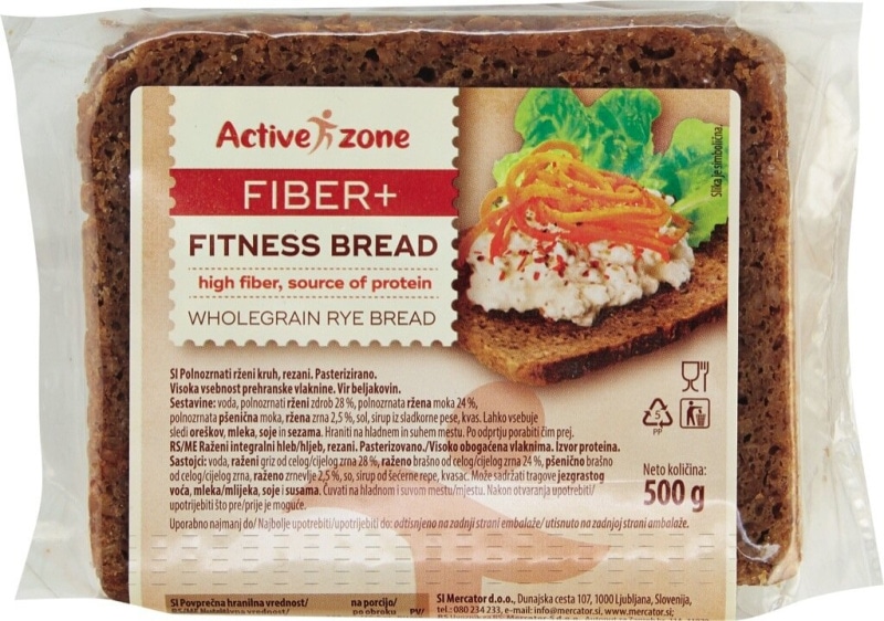 Kruh Active Zone 500 g - Akcija v trgovini Mercator