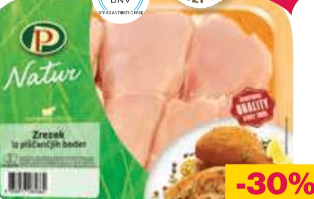 Piščančja bedra zrezki Natur PP 500 g - Akcija v trgovini Mercator