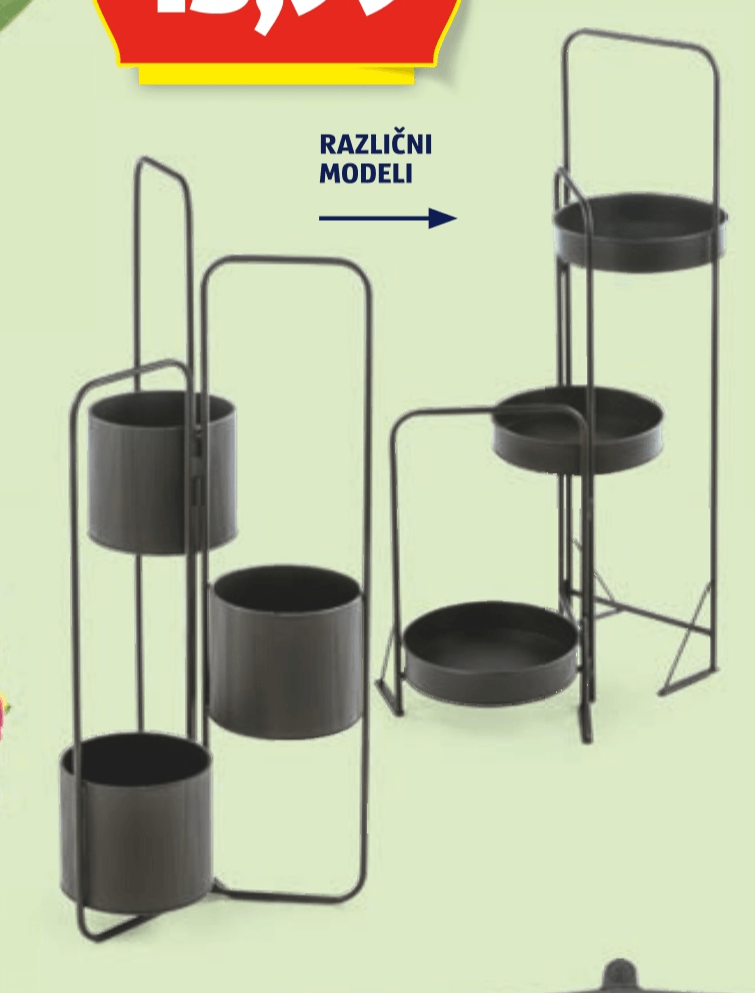 3-nadstropno stojalo za rože BELAVI - Akcija v trgovini Hofer