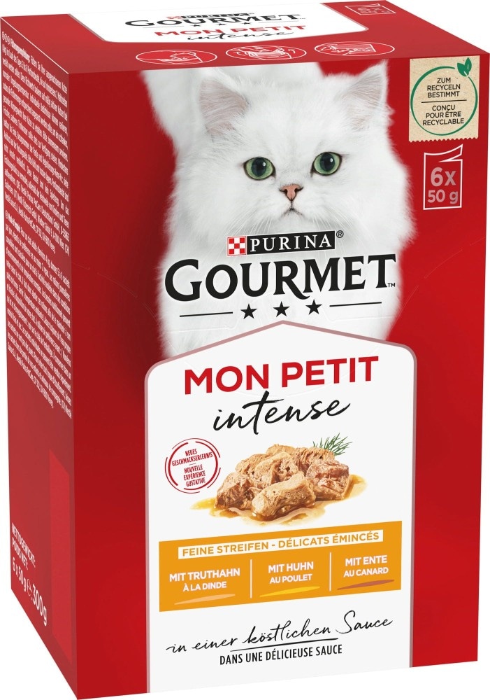 Gourmet Mon Petit hrana za odrasle mačke 6 x 50 g, 300 g Akcija v trgovini Mueller