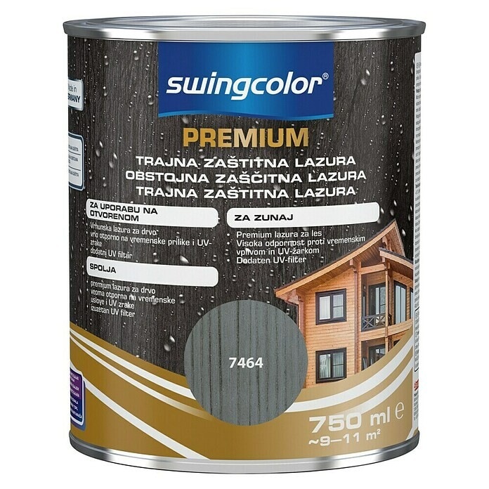Swingcolor Premium obstojna zaščitna lazura za les 4 L Akcija v trgovini Bauhaus
