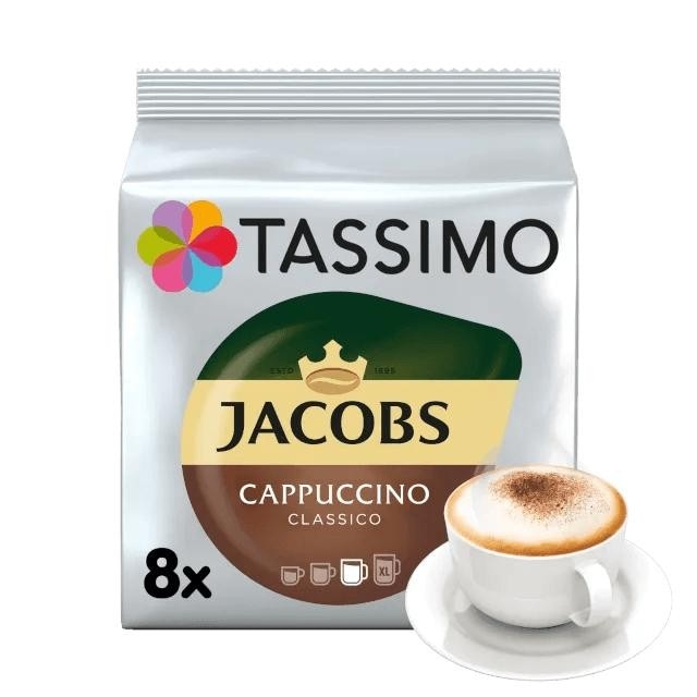 Tassimo Jacobs Cappuccino Classico kava 8 kosov, 260 g Akcija v trgovini Mueller