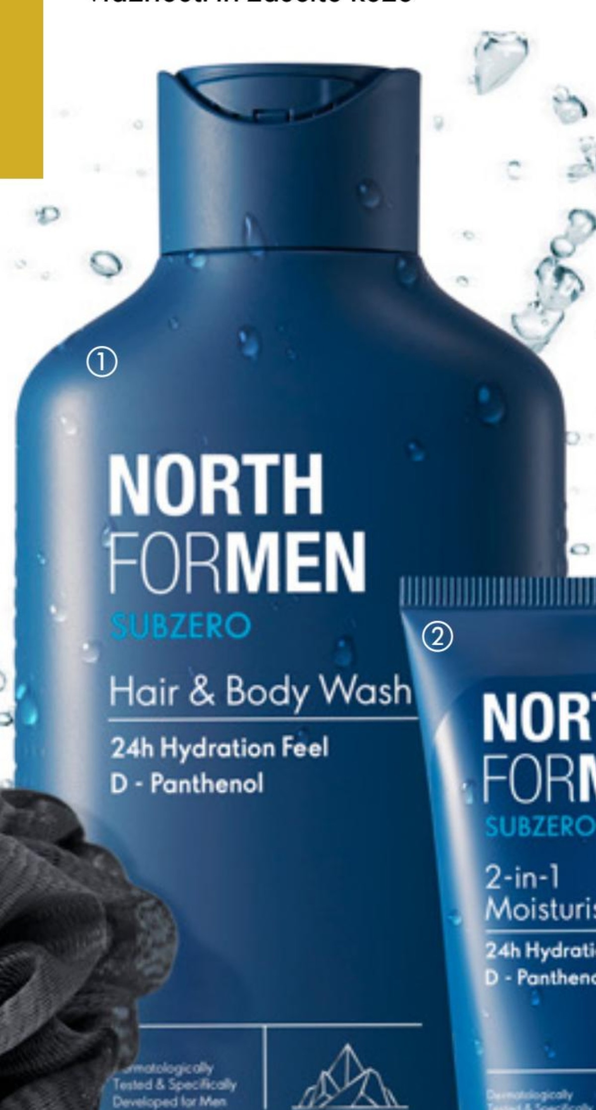 North For Men Subzero gel za lase in telo 250 ml Oriflame - Akcija v trgovini Oriflame
