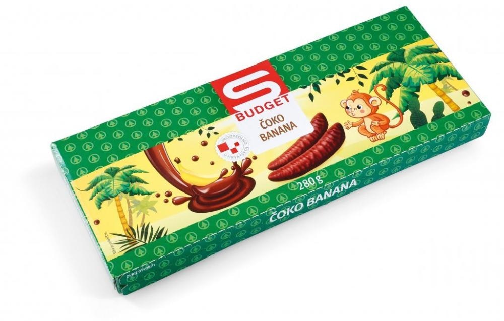 Čokoladne bananice 280 g S-BUDGET - Akcija v trgovini Spar