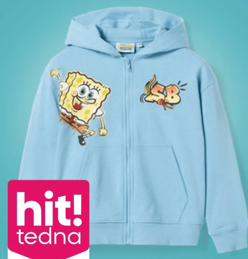 Zgornji del trenirke za dečke SpongeBob - Akcija v trgovini Pepco