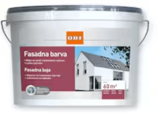 Fasadna barva OBI 10 kg - Akcija v trgovini Obi