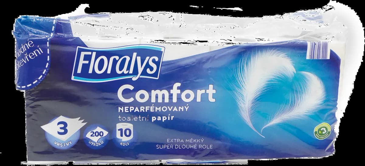 Floralys Toaletni papir 10 rolic Akcija v trgovini Lidl