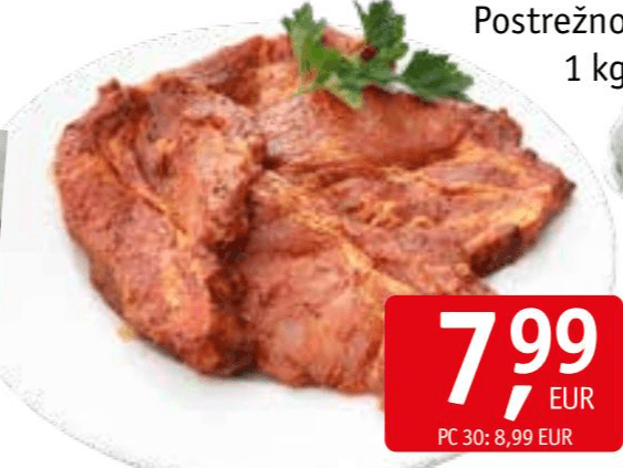 Marinirano svinjsko meso 1 kg Akcija v trgovini Jager