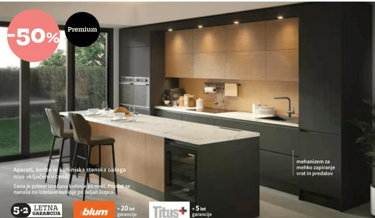 LIBERTA NEXT kuhinja po meri - Akcija v trgovini Prima