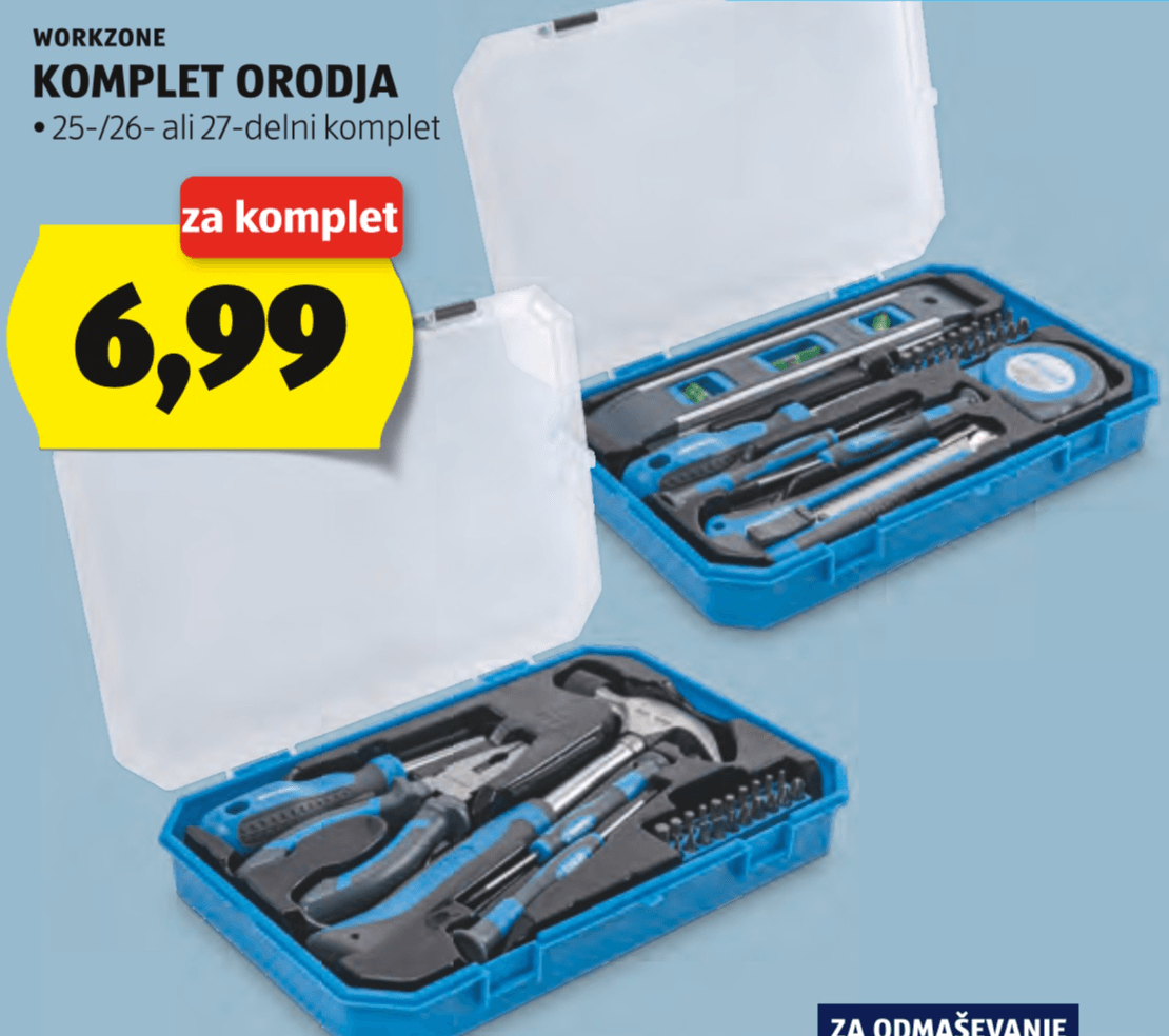 WORKZONE Komplet orodja 25-/26- ali 27-delni komplet - Akcija v trgovini Hofer