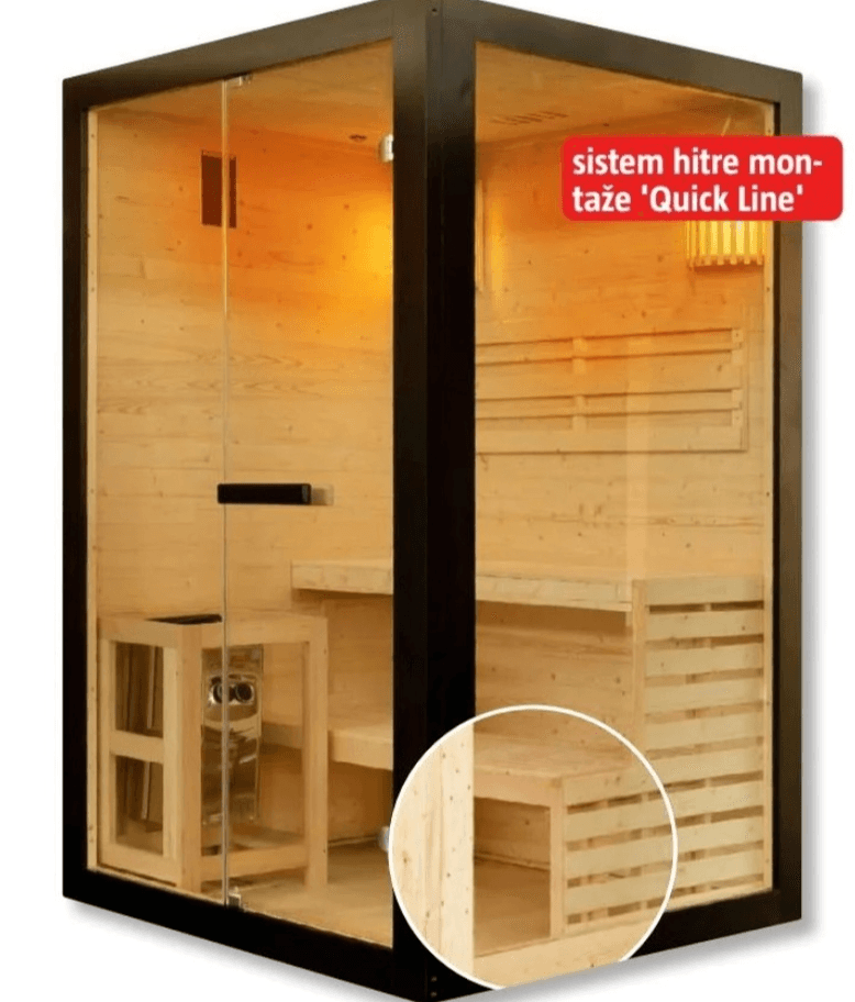 Finska savna 'Panorama' Sanotechnik - Akcija v trgovini Bauhaus