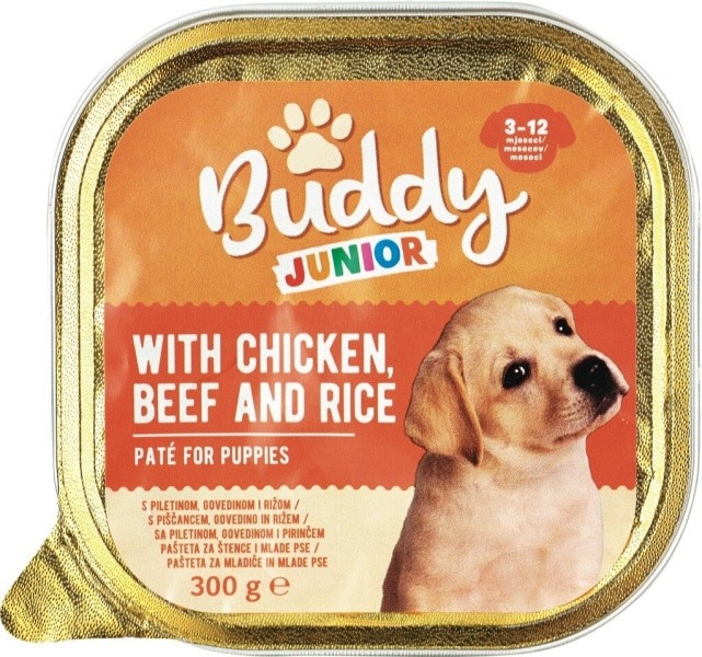 Hrana za pse Buddy Junior 300 g Akcija v trgovini Mercator