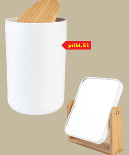 Livarno Kozmetično ogledalo/koš za smeti