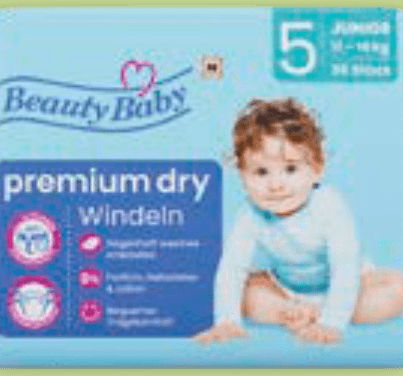 Beauty Baby premium dry otroške plenice - Akcija v trgovini Mueller
