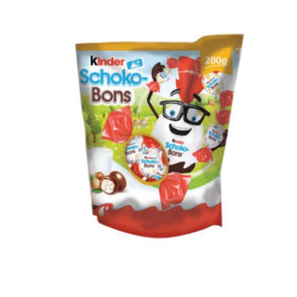 Čokoladni bonboni Schoko-Bons Kinder 200 g Akcija v trgovini E.Leclerc