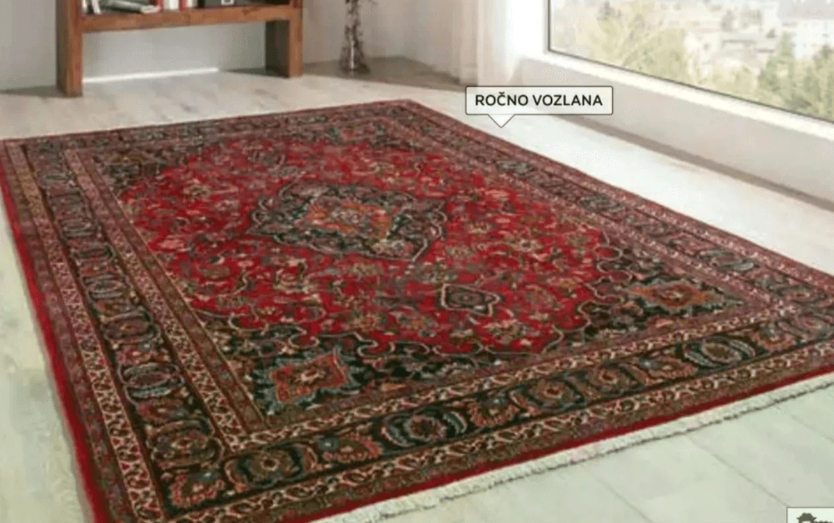Orientalska preproga Kashan Sultan 200 x 300 cm Akcija v trgovini Lesnina