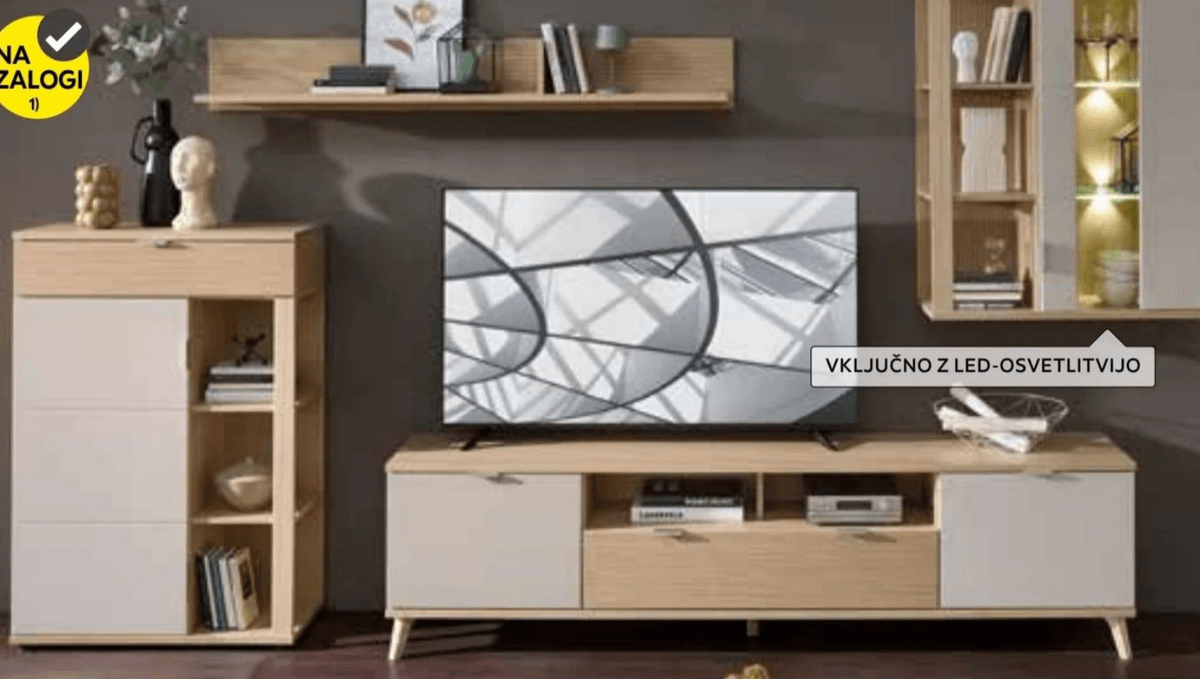 Dnevni regal HOM'IN - Akcija v trgovini Lesnina