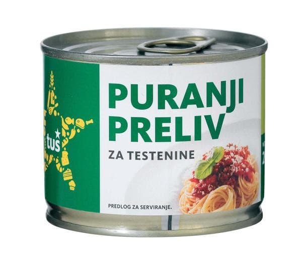 Puranji preliv Tuš 200 g Akcija v trgovini Tuš