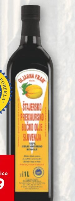 Oljarna Fram bučno olje 1 l Akcija v trgovini Spar