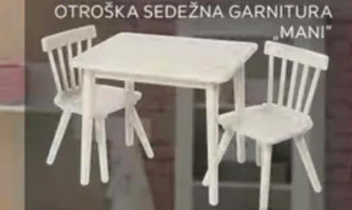 Otroška sedežna garnitura MANI - Akcija v trgovini Lesnina