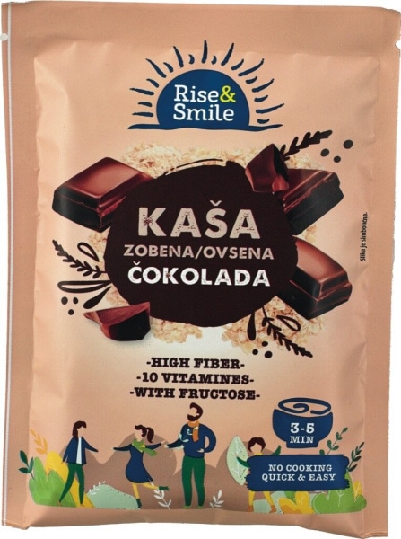 Ovsena kaša Rise & Smile 65 g Mercator - Akcija v trgovini Mercator