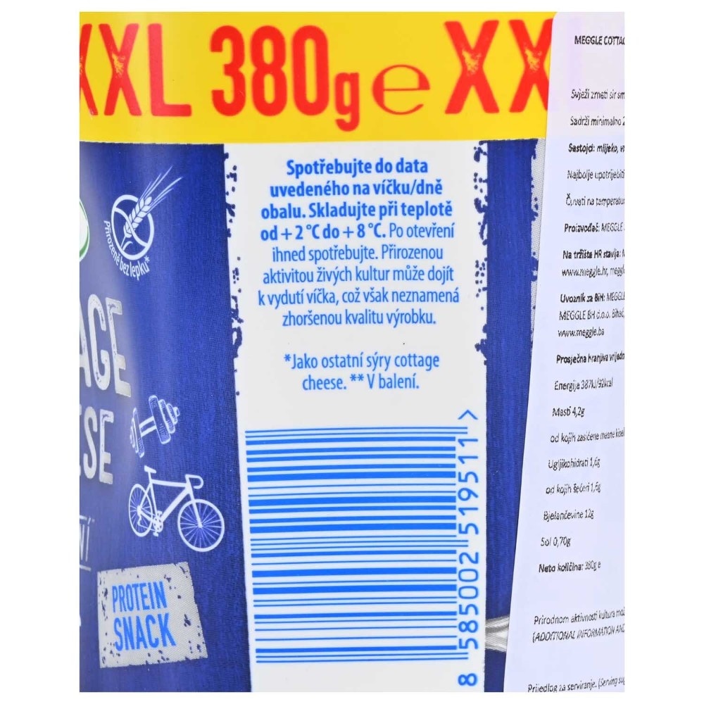 Sir Cottage Meggle 380 g Akcija v trgovini Mercator