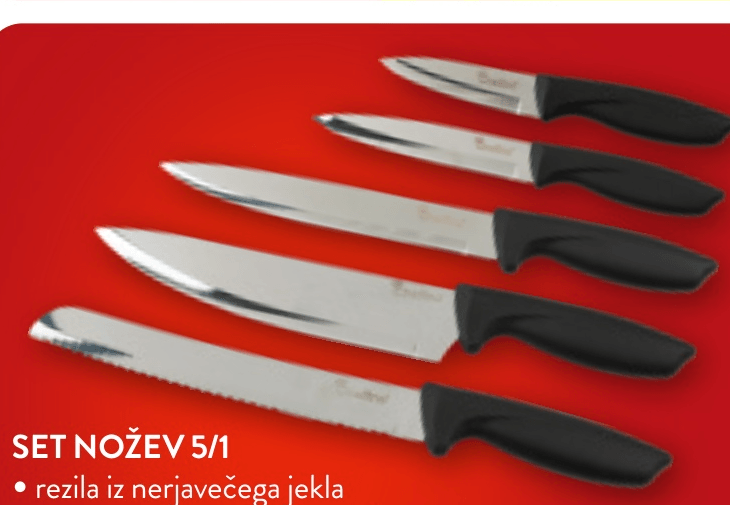Set nožev 5/1 - Akcija v trgovini Spar