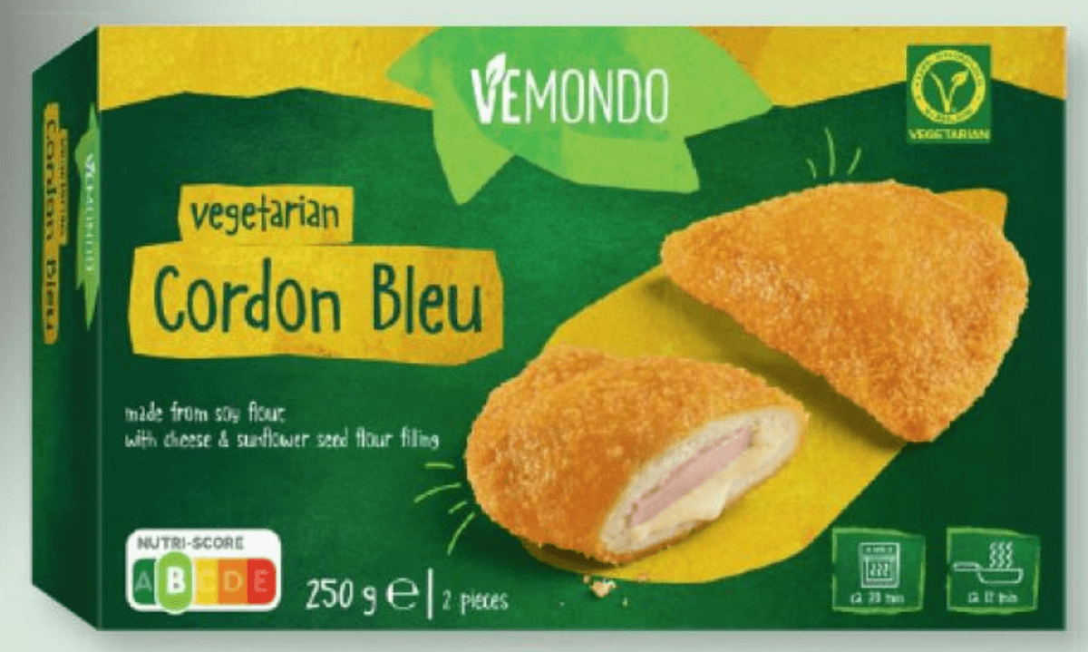 Vemondo Vegetarijanski Cordon Bleu 250 g - Akcija v trgovini Lidl