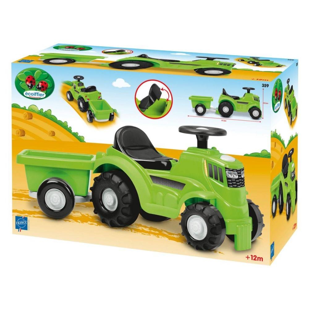 Ecoiffier traktor poganjalec s prikolico - Akcija v trgovini Baby Center