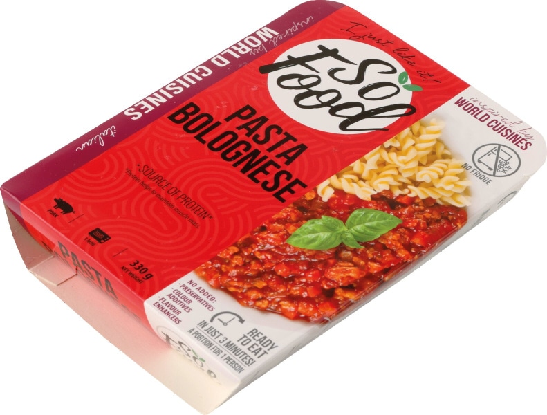 So Food Pasta Bolognese 330 g - Akcija v trgovini Mercator