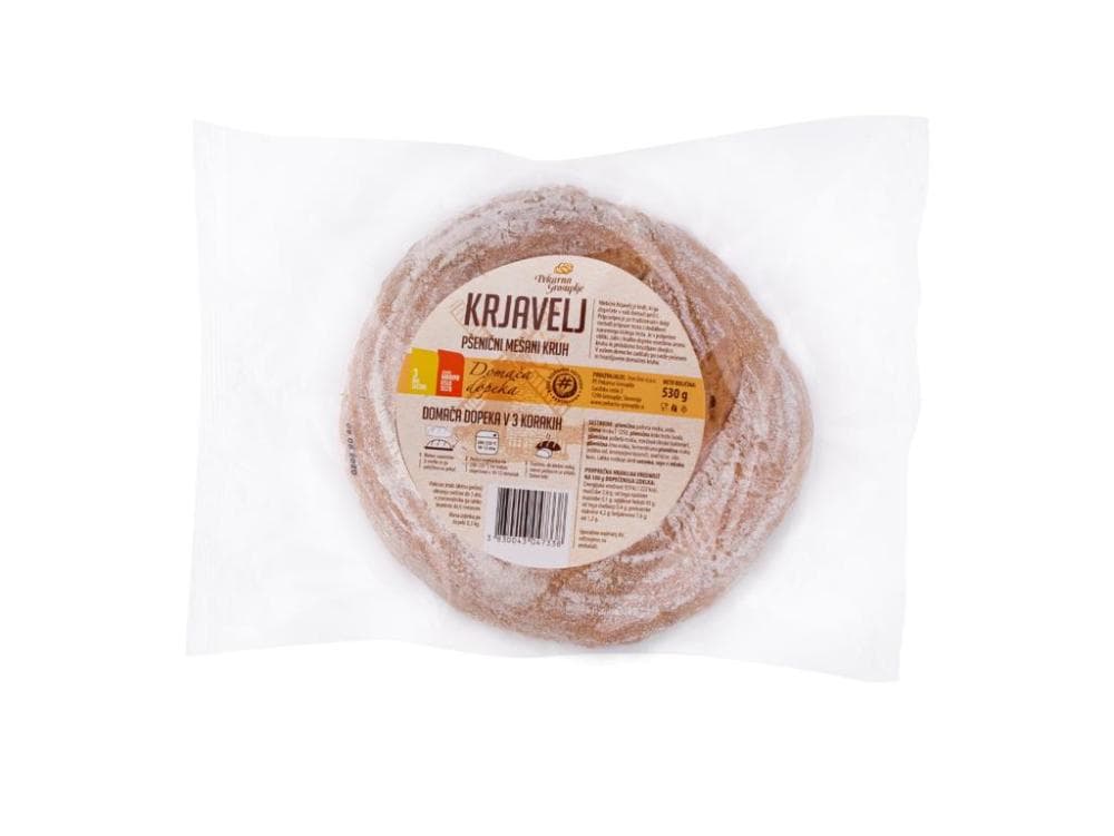 Kruh Krjavelj 1 kg Pekarna Grosuplje Akcija v trgovini Mercator