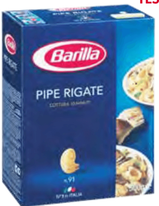 Testenine pipe rigate Barilla 500 g Akcija v trgovini E.Leclerc