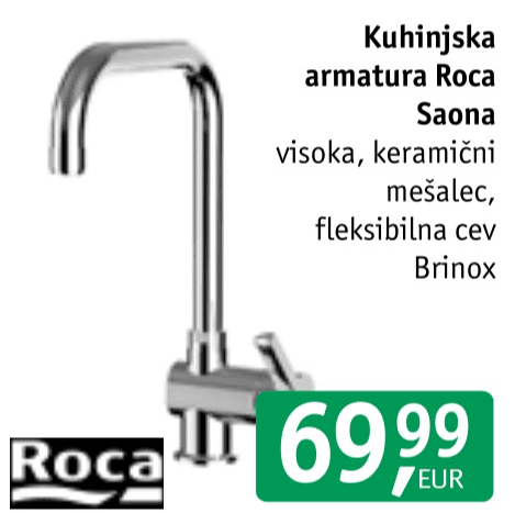 Kuhinjska armatura Roca Saona Akcija v trgovini Jager