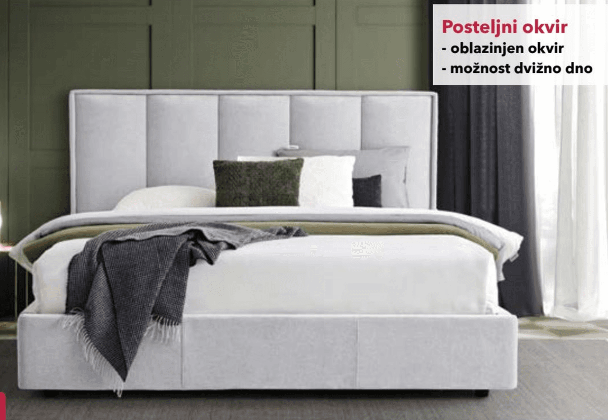Posteljni okvir MONT 160x200cm Akcija v trgovini Harvey Norman