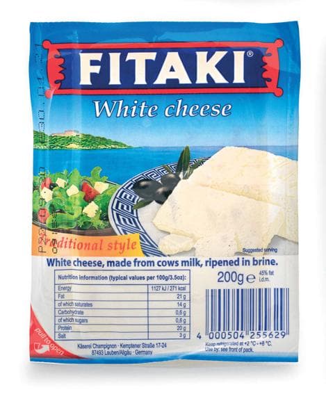 Beli sir Fitaki 200 g Akcija v trgovini Tuš