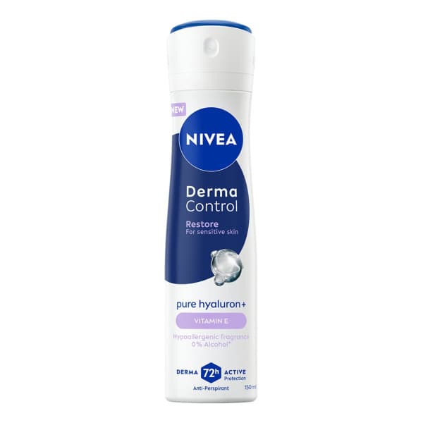 Nivea Derma Control sprej 150 ml, roll-on 50 ml Akcija v trgovini Tuš