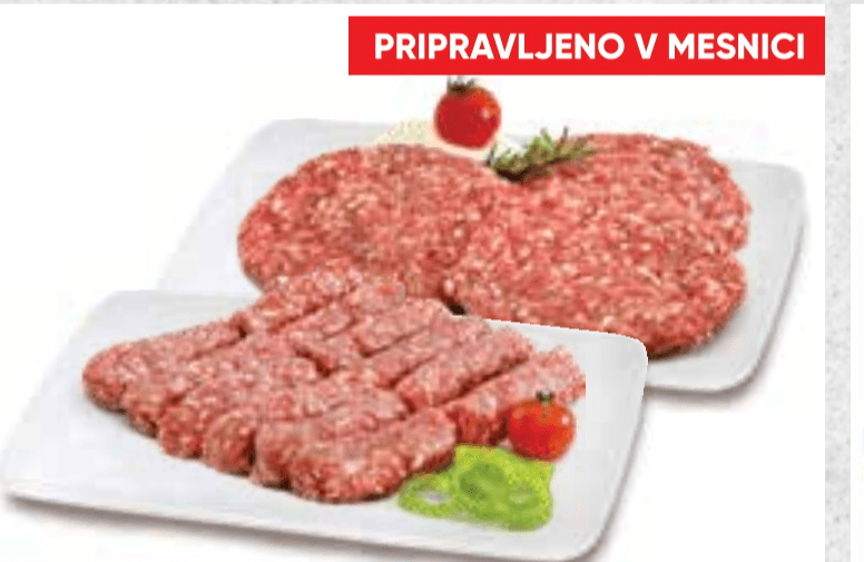 Čevapčiči ali pleskavice - Akcija v trgovini Tuš