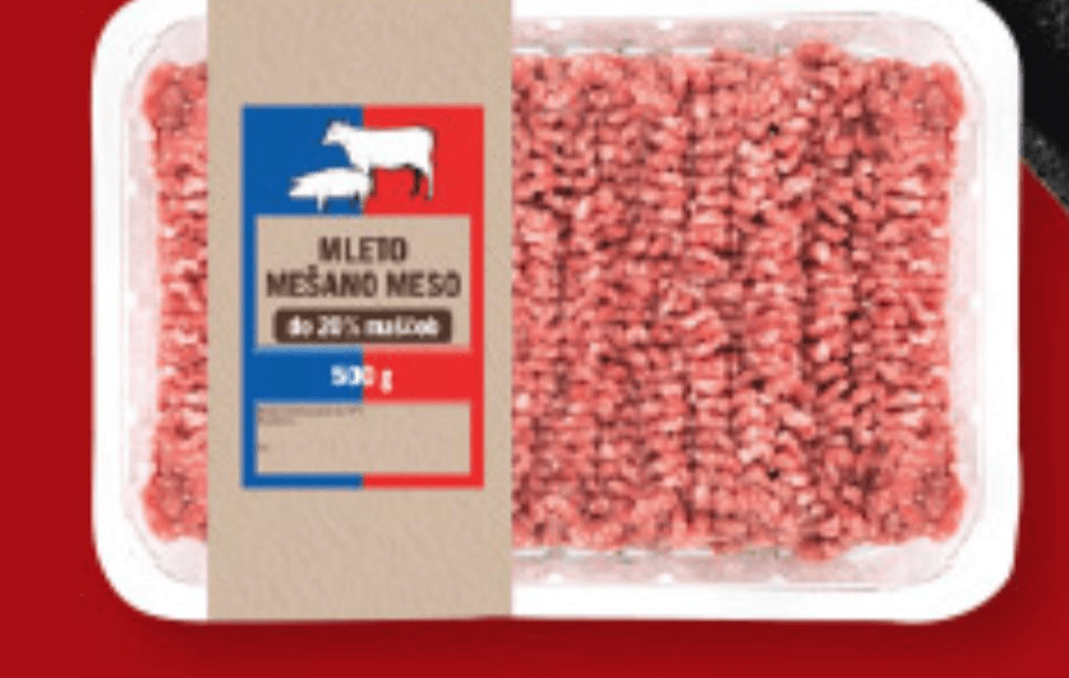 Naša mesnica sveže mleto mešano meso 500 g Akcija v trgovini Lidl