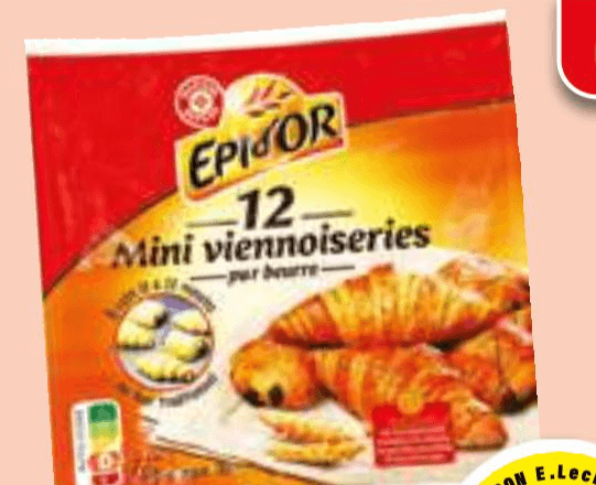 Mini čokoladni kruhki in rogljički Epi D'Or 372 g Akcija v trgovini E.Leclerc