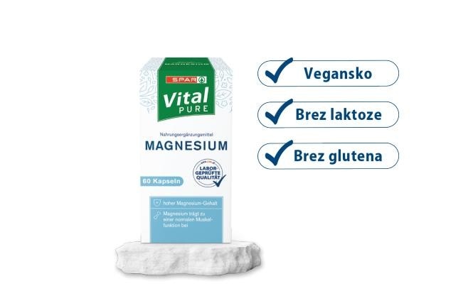 Magnezij in kalcij 20 vrečk Akcija v trgovini Spar
