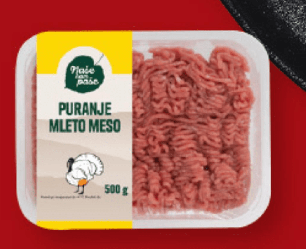 NAŠE NAM PAŠE Sveže puranje mleto meso 500 g Akcija v trgovini Lidl