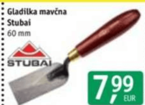 Gladilka mavčna - Akcija v trgovini Jager