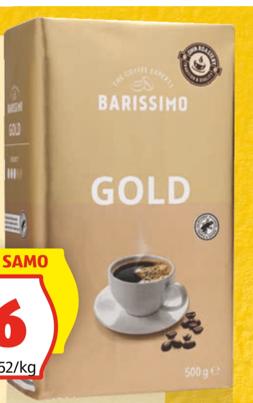 Barissimo mleta kava Gold 500 g - Akcija v trgovini Hofer