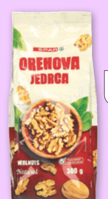 Orehova jedrca 300 g - Akcija v trgovini Spar
