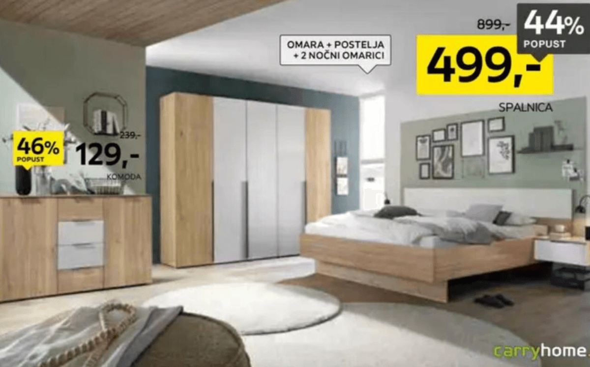 Spalnica carryhome. - Akcija v trgovini Lesnina